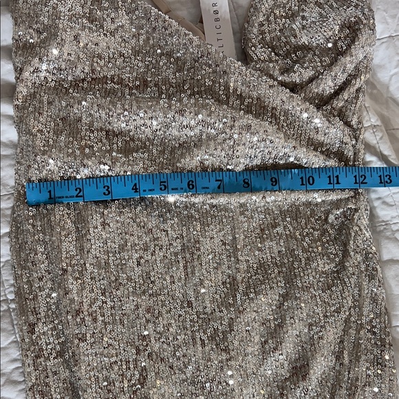 Baltic Born Silver Sequin Midi Dress - Picture 8 of 9